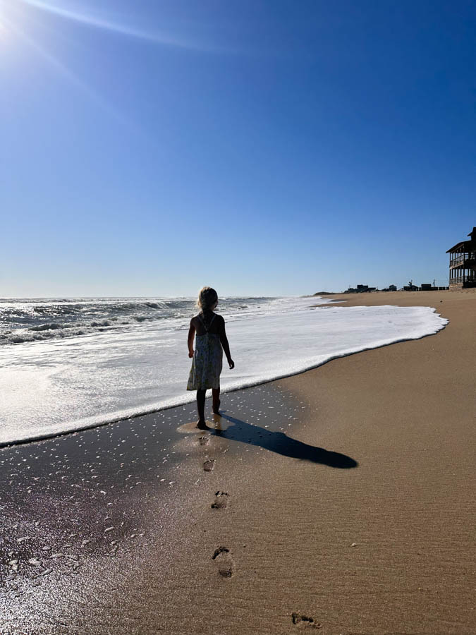 Sea shell and sea glass hunting in Outer Banks OBX NC top things to do best things to do RV trip