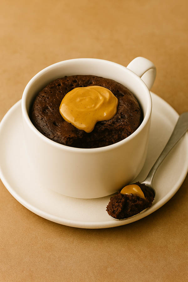 Chocolate Peanut Butter Mug Cake